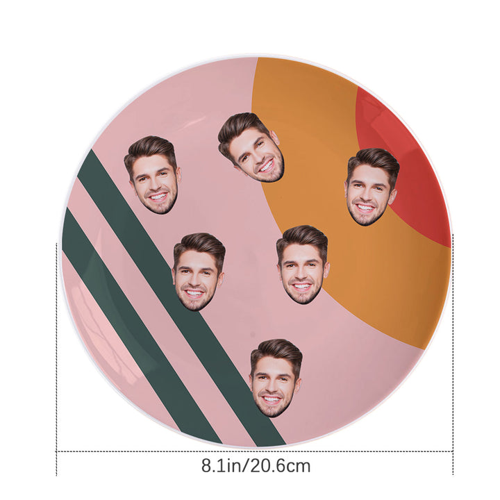 Personalized Dinner Plates Gifts Custom Face Ceramic Dishes
