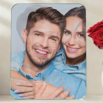 Custom Lenticular Photo Sheet – 2-Image Flip Insert (No Frame, No Base) – 6inch / 8inch