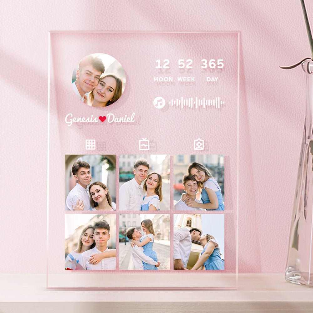 Custom Music Plaque Personalized Photo Anniversary Plaque Gift