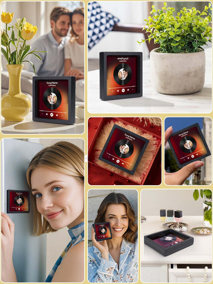 Custom Photo Vinyl Record Music Fridge Magnet for Special Memories