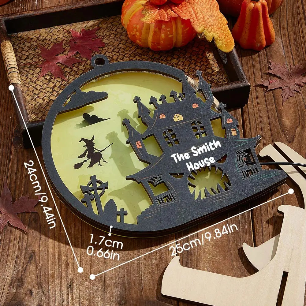 Custom Halloween Light with Name Halloween Home Decor Night Lamp for Halloween Gift