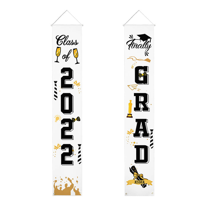 Custom Graduation Door Banner Personalized Backdrop Banner Grad Party Decorations Supplies