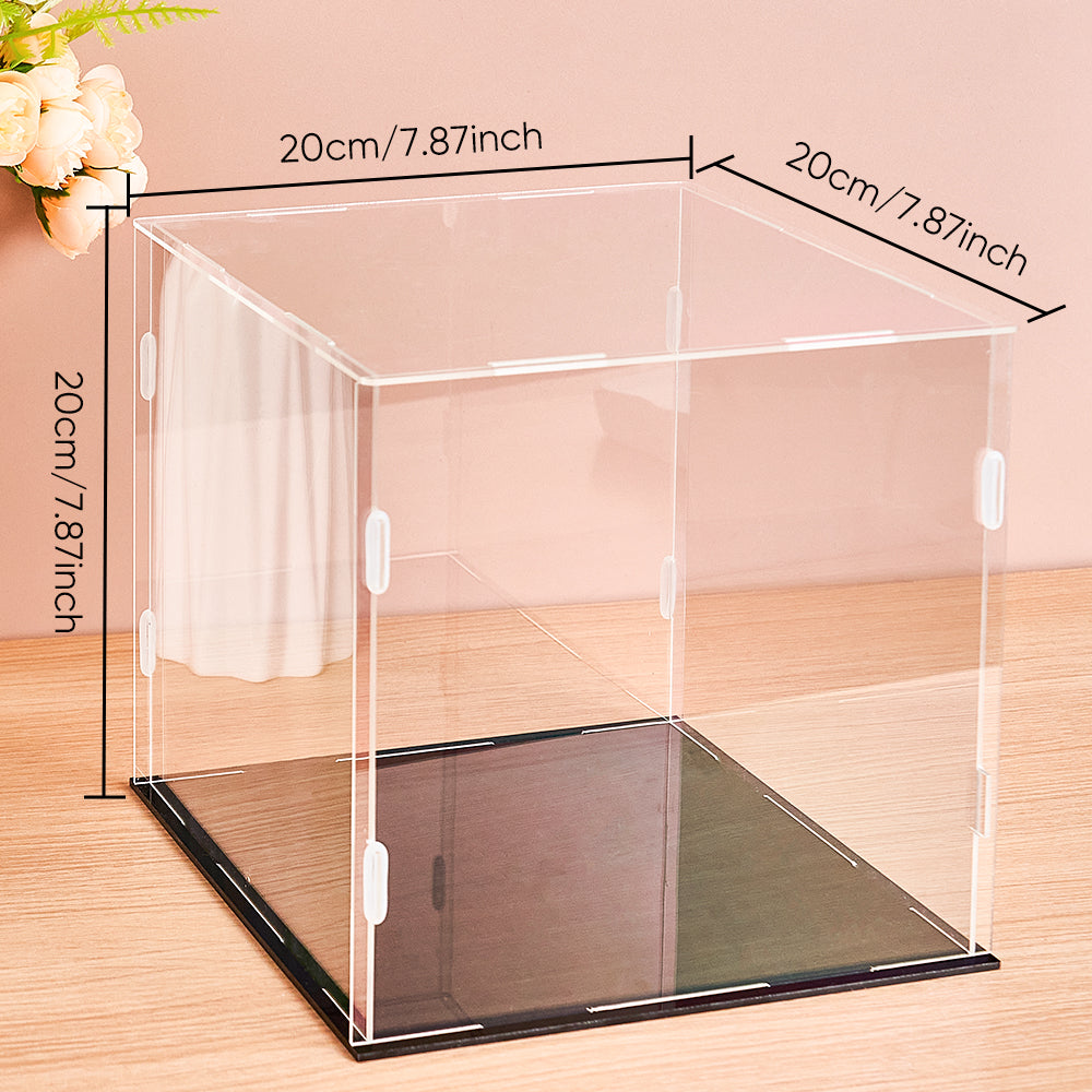 Dustproof Clear Acrylic Display Case Display Box – Protective Box for 4 People Bobbleheads Collectibles