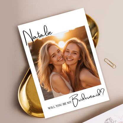 Personalized Bridesmaid Proposal Card Bridesmaid Card