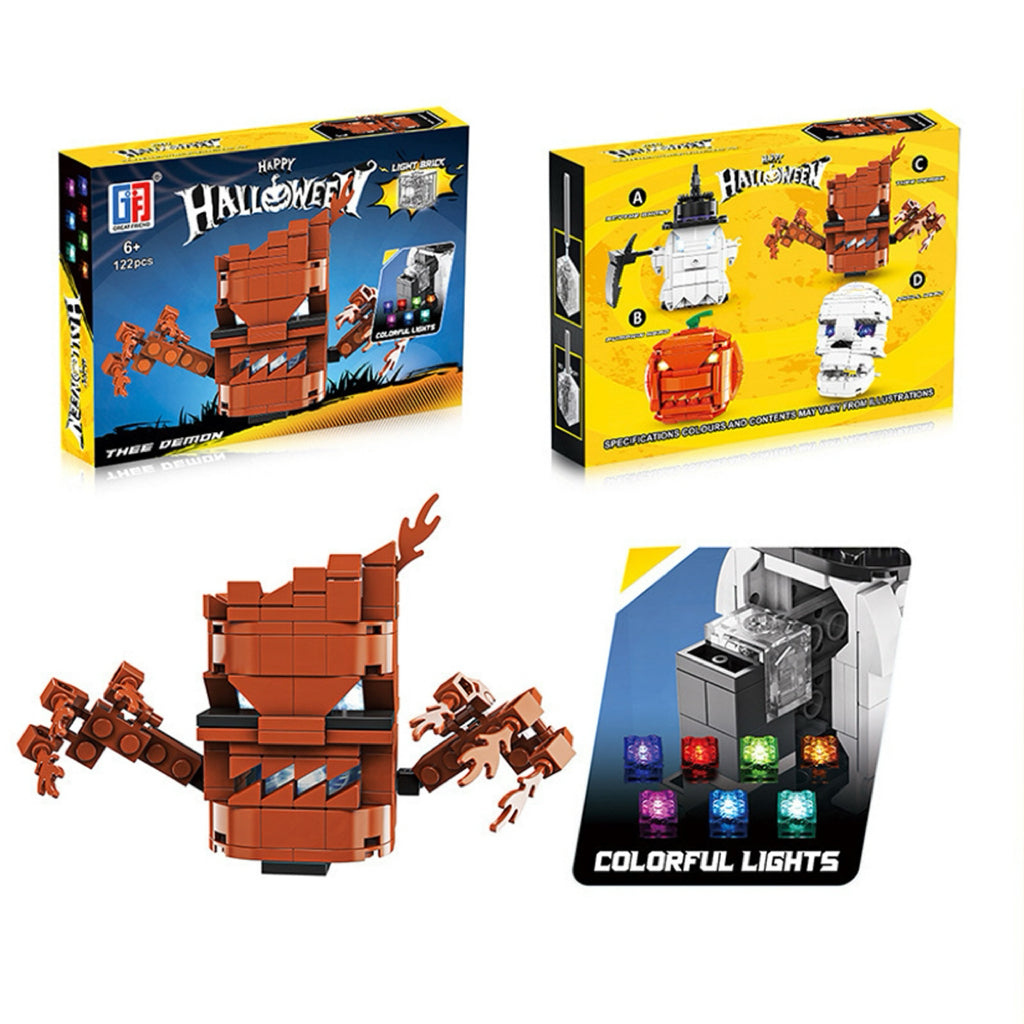 Halloween-Themed Brick Figures – Spooky Desktop Decoration & Party Supplies (4 Styles Available)