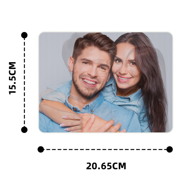 Personalized Lenticular Photo Frame – Custom 2-Image Flip Frame Birthday or Anniversary Gift