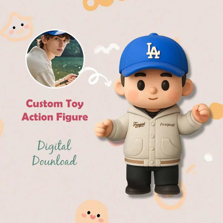 Custom 1 Person 3D Mini Figure From Your Photo Personalized Toy Figure Gifts For Kids (Production Time: 10-15 Business Days)