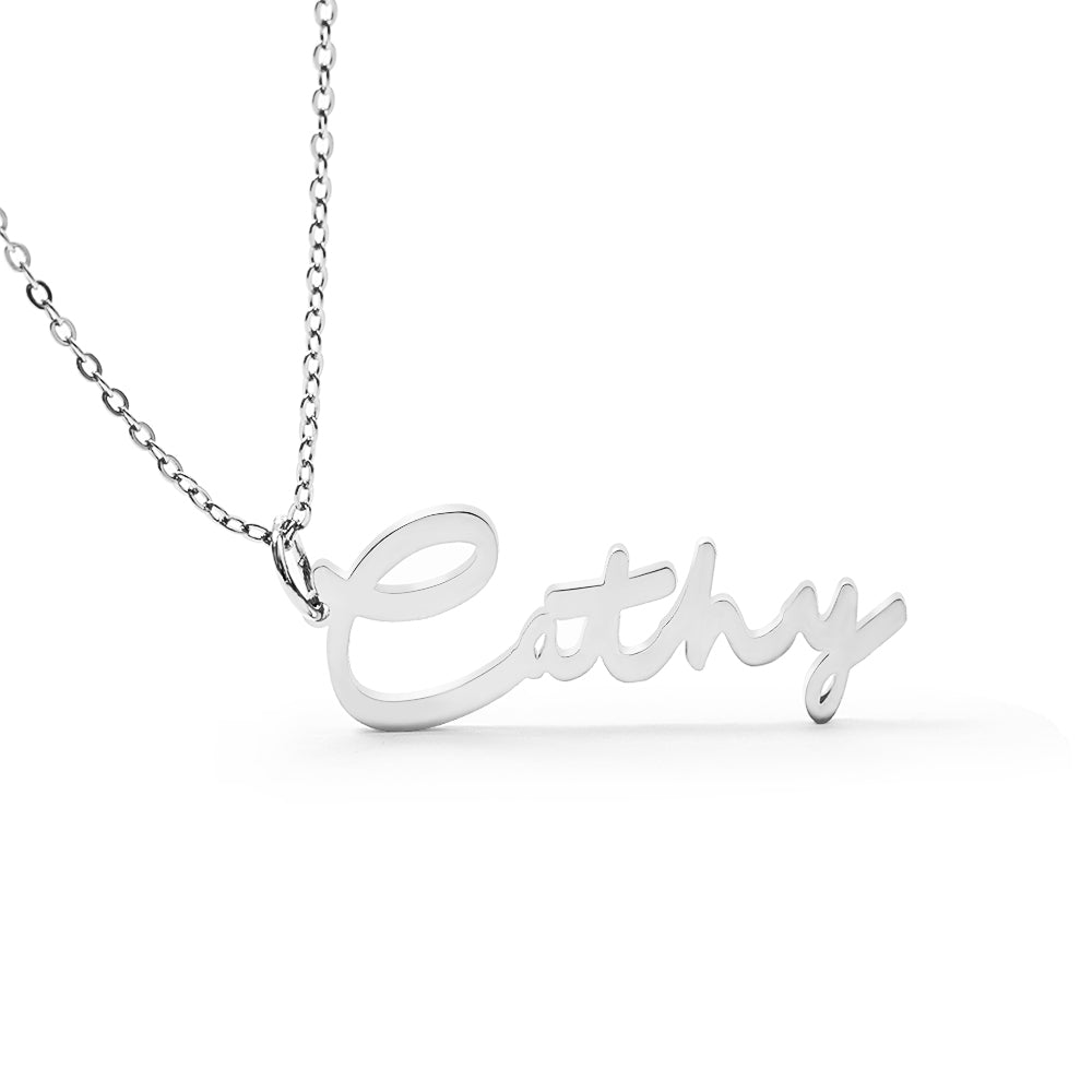 Custom Personalized Signature Style Name Necklace