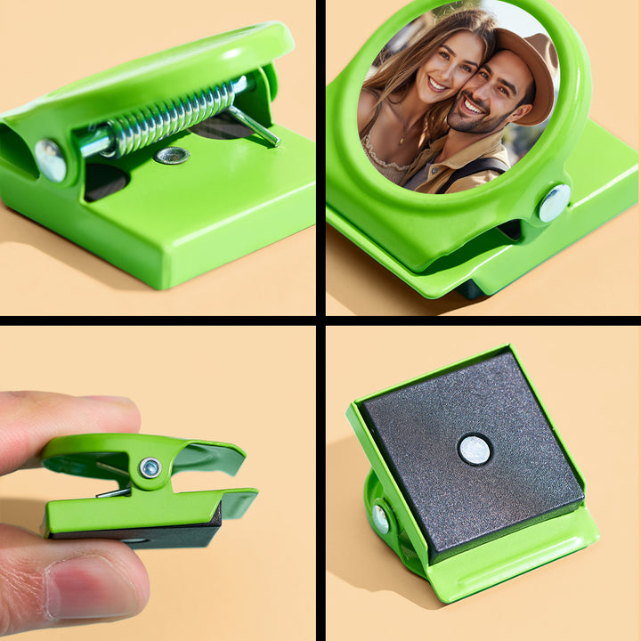 Personalized Magnetic Metal Clips Refrigerator Magnet with Photo Magnets Metal Clip