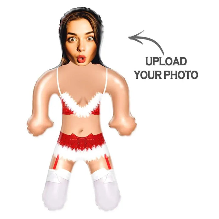 Custom Face Christmas Lingerie Blow Up Dolls Funny Inflatable Balloon Custom Air Doll for Party Favors Christmas Gifts