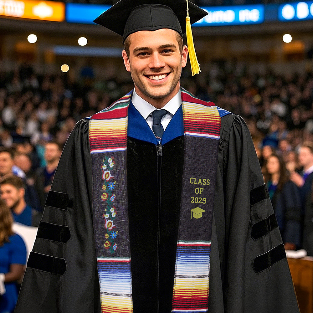 Personalized Mexican Graduation Stole Class of 2025 Graduation Gift for Graduates