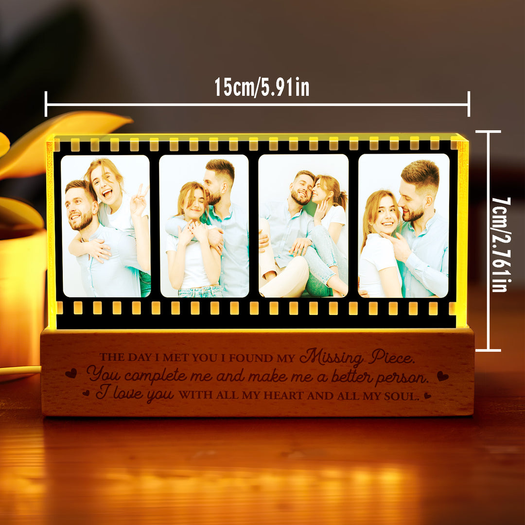 Personalized Photo Night Light Film Style Light Gift for Lover