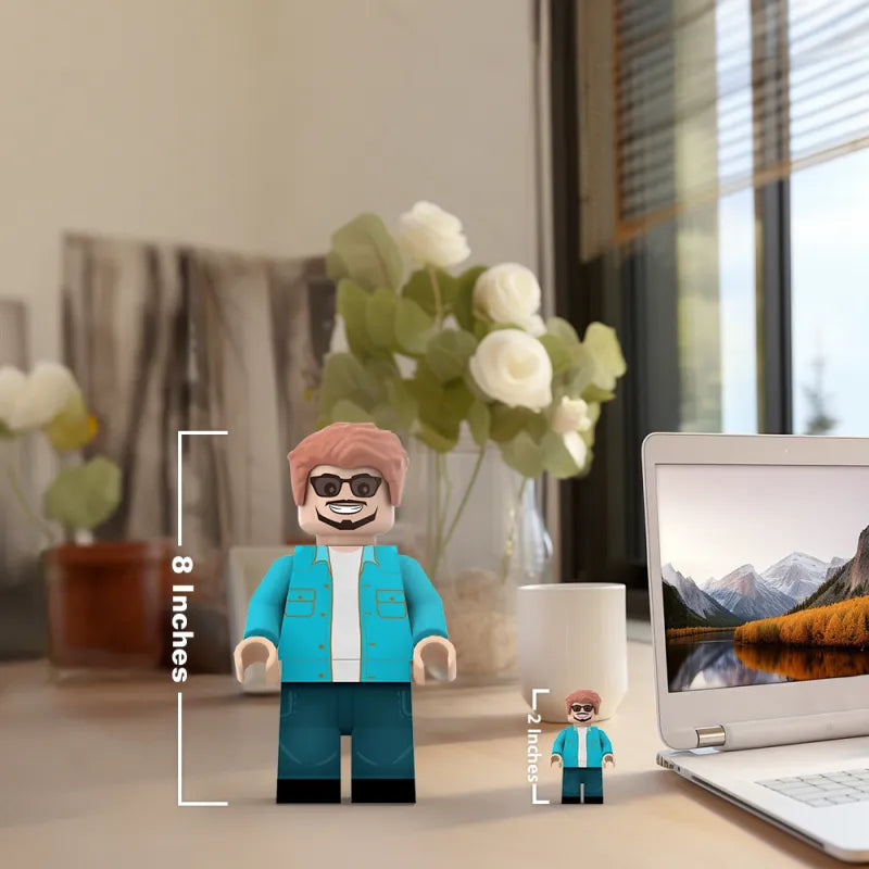 3D Print Gifts for Him Custom Giant Minifig Create Your Own Giant Minifigs Turn Your Photo into Giant Minifigs