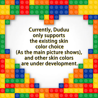 Full Body Customized 2 People Duddu Brick Figures Creative Couple Gifts Perfect Gift For Valentine's Day Birthday Gift