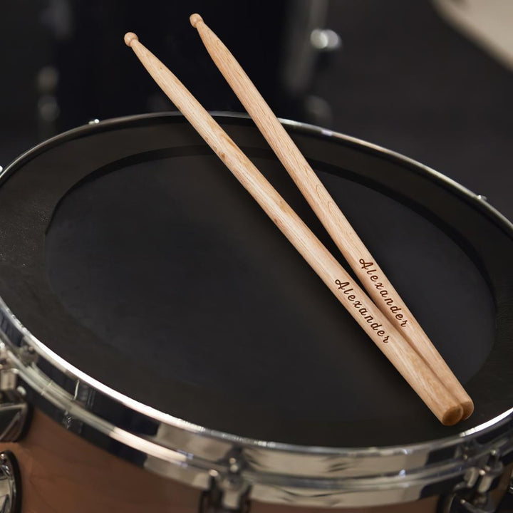 Custom Engraved Drumsticks for Drummer
