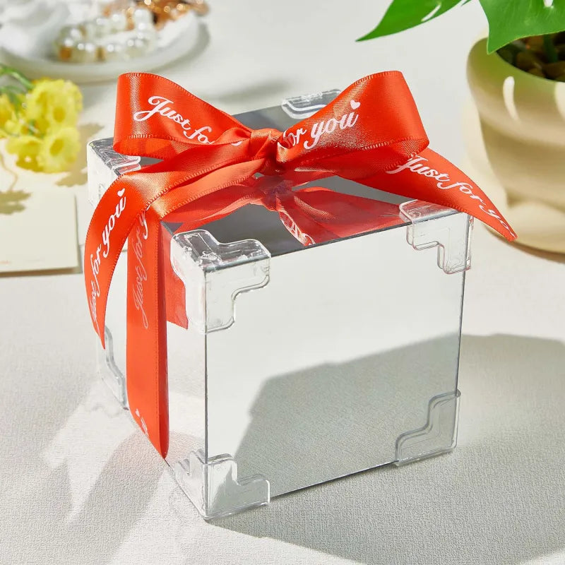 Custom Photo Tulip Flower Infinity Mirror Box Infinity Mirror Flower with Your Picture and Text DIY Kit