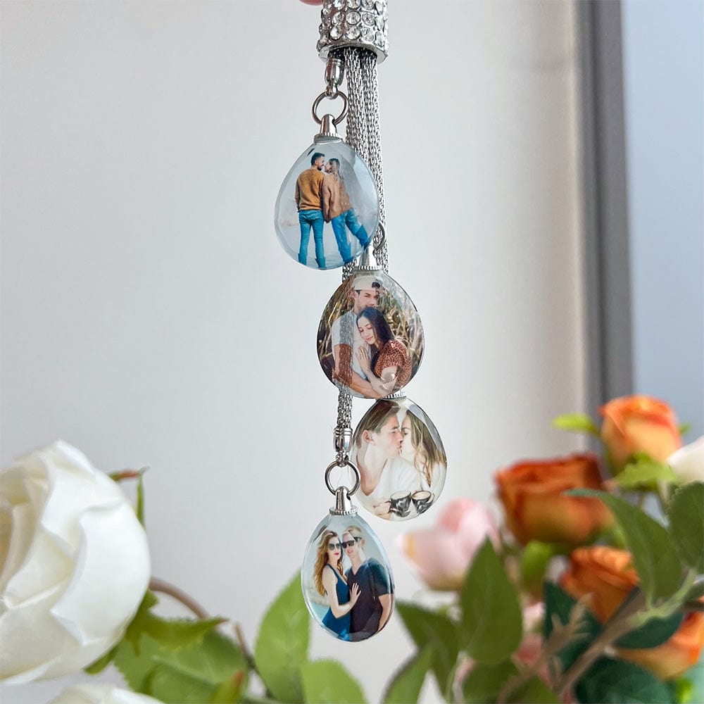 Custom Car Pendant Photo Car Hanging Ornaments Car Accessories Gifts for Dad Drivers