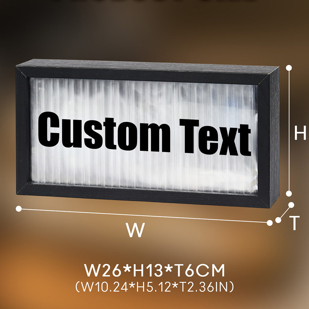 Personalized Bluetooth Speaker with Light Custom Text Bluetooth Speaker Unique Gift for Him