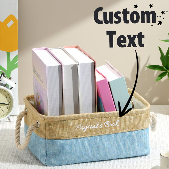 Personalized Name Foldable Script Book Organizer Birthday Gift for Book Lovers