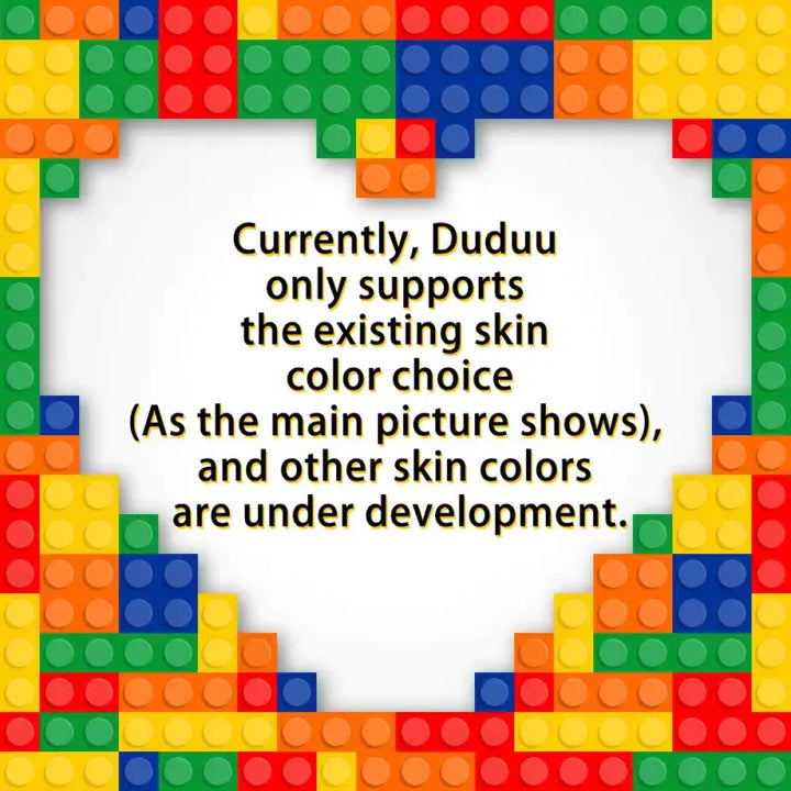 Full Body Customizable 1 Person Birthday Girl Duddu Brick Figures Small Particle Block Toy Gift For Birthday