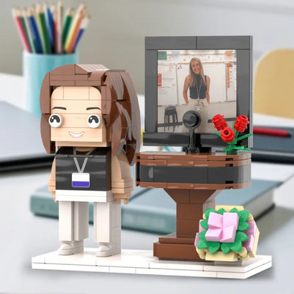 Custom Brick Figures Full Body Customizable 1 Person Gift for Teacher Occupational Gift