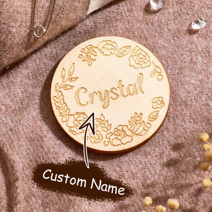Personalized Flower Magnetic Needle Holder with Engraved Name Birthday Gift for Sewing Lovers