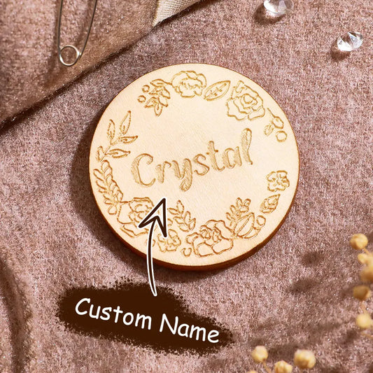 Personalized Flower Magnetic Needle Holder with Engraved Name Birthday Gift for Sewing Lovers
