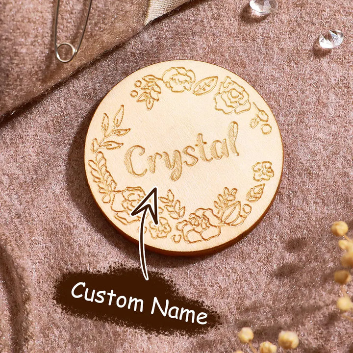Personalized Flower Magnetic Needle Holder with Engraved Name Birthday Gift for Sewing Lovers