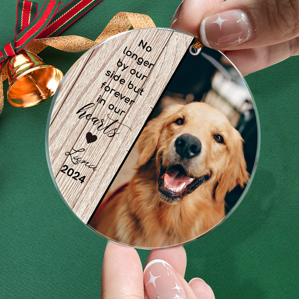 Personalized Pet Christmas Ornament with Photo Christmas Tree Decoration for Pet Memorial Gift