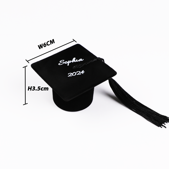 Personalized Graduation Cap Ring Box Class of 2024 Graduation Gift for Graduate