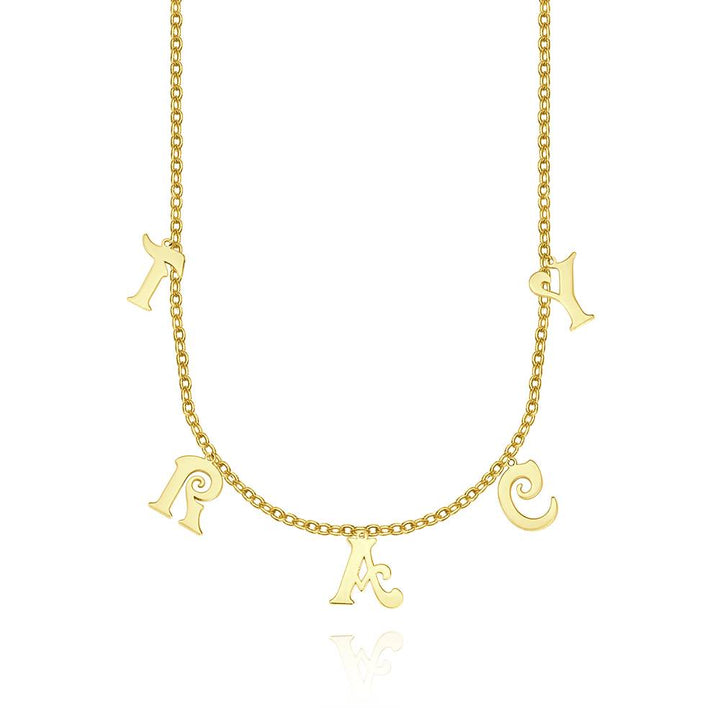 Personalized Sterling Silver Letter Initials Necklace Name Jewelry Necklaces