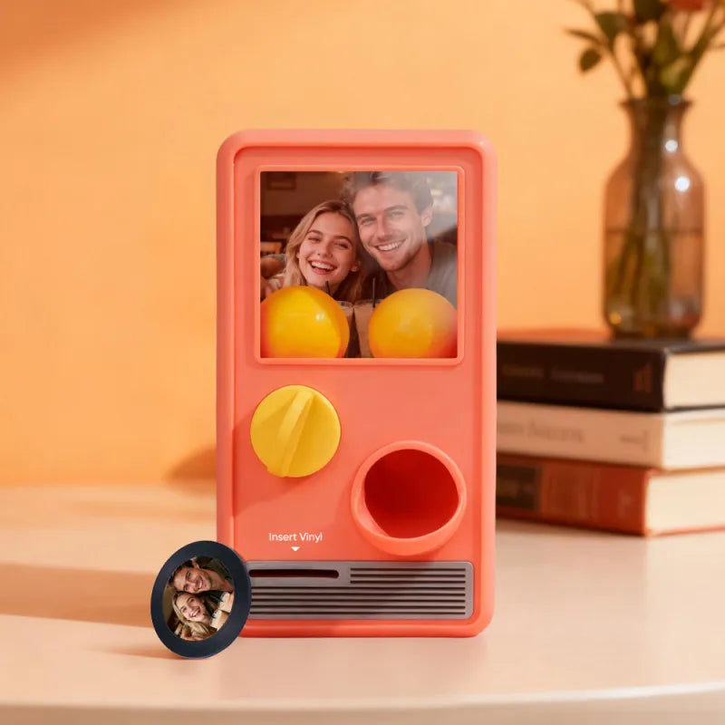 Personalized Music and Photo Music Gachapon Machine Custom Song Mini Record Box Anniversary Gift Christmas Gifts