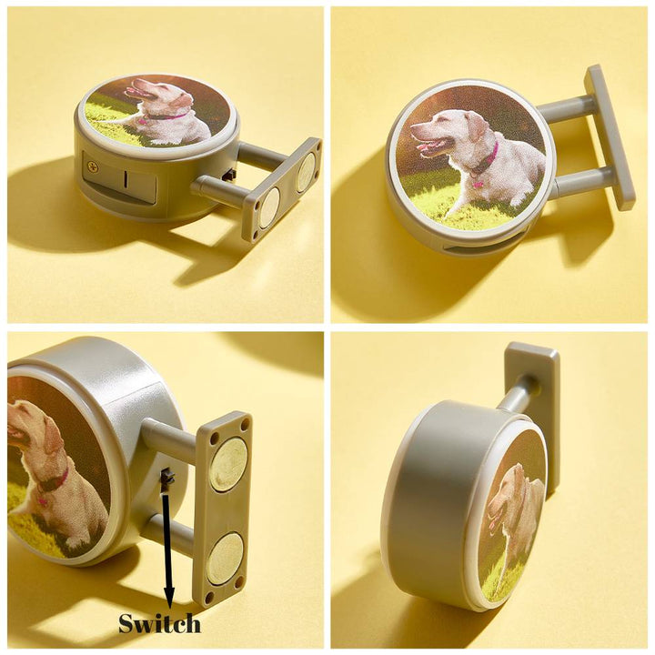 Personalized Refrigerator Magnet with Light Photo Fridge Magnet Gift for Family or Friends