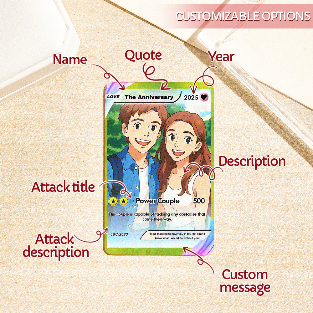 Custom Valentine's Day Poke Card Gift For Couple Valentine's Day Gift Custom Poke Present