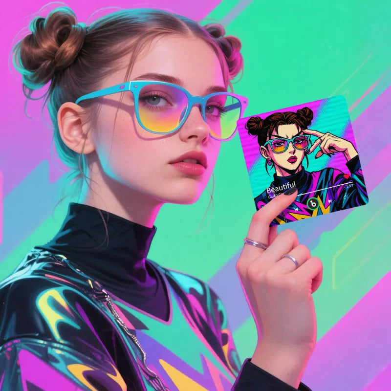 FridgeBeats Frameless 4.0 Custom Anime-style Music Fridge Magnet and Photo Music Wall Photo Sticker Music Movement