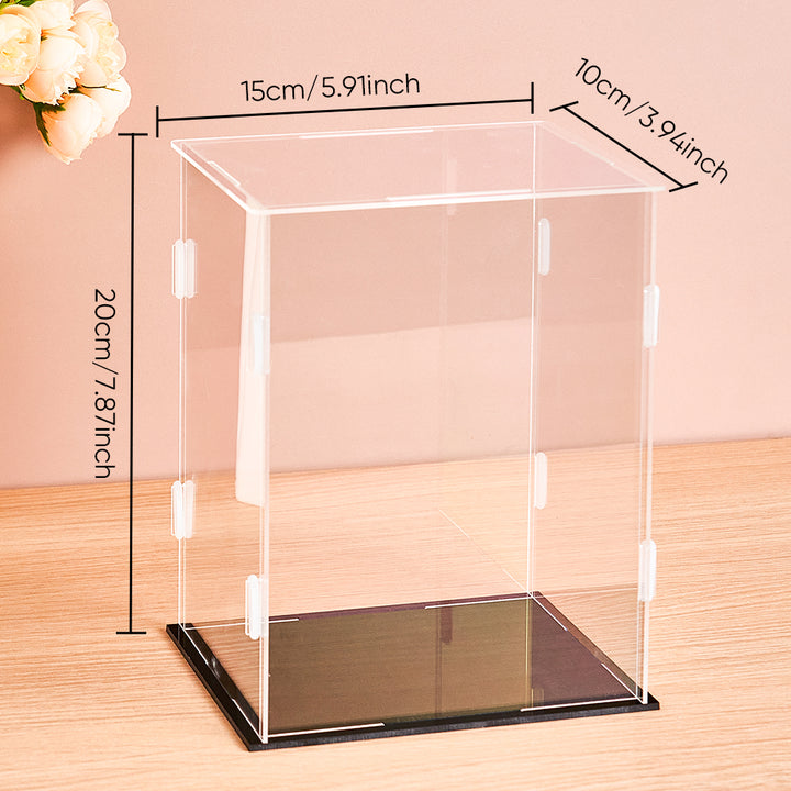 Dustproof Clear Acrylic Display Case Display Box – Protective Box for 2 People Bobbleheads Collectibles