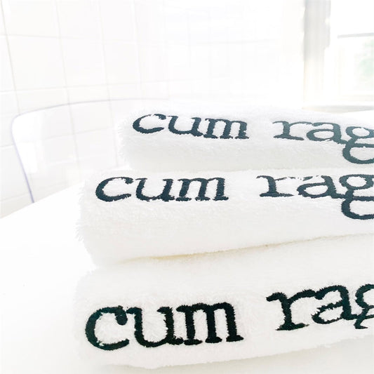 Embroidered Cotton White Square Towel 30*30cm