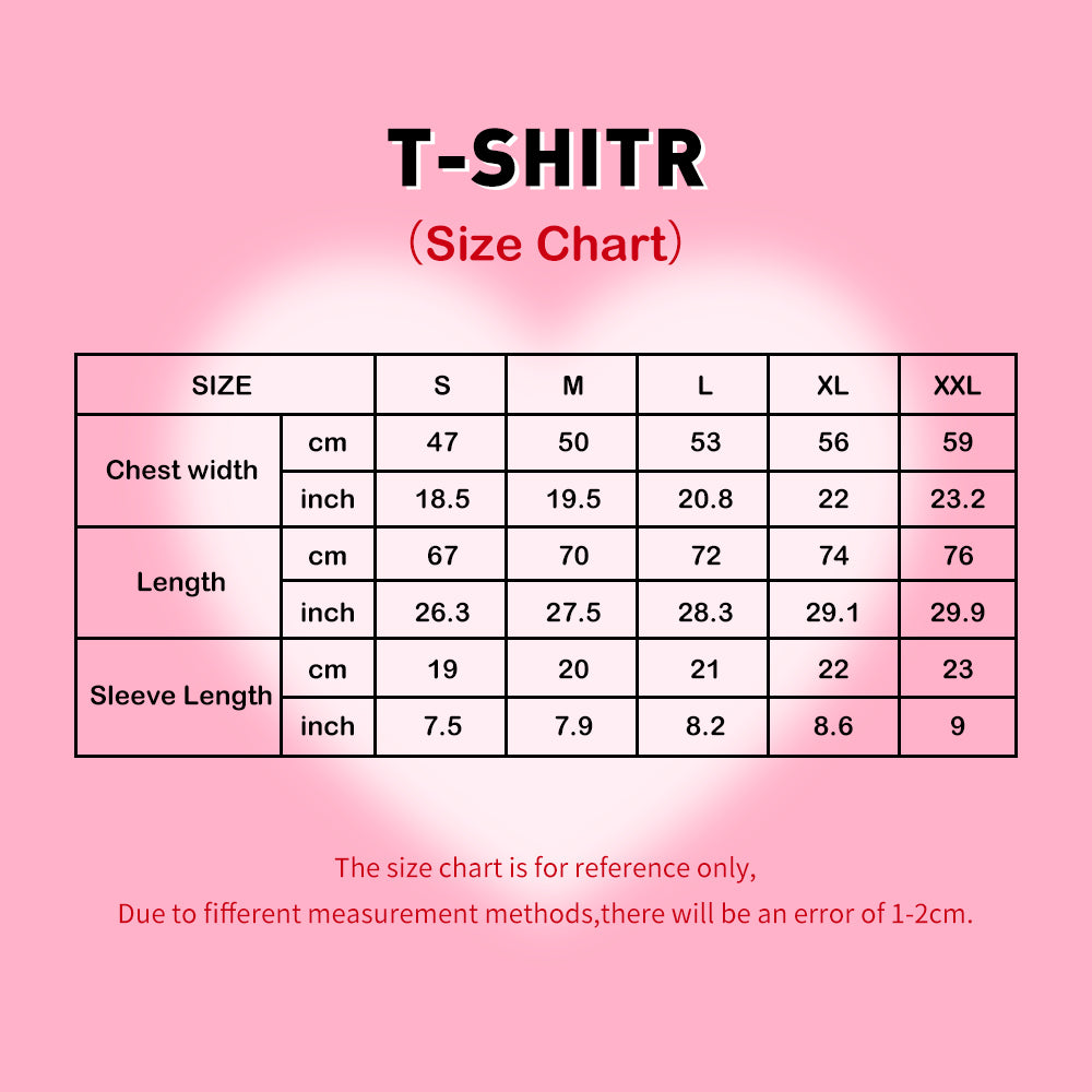 Personalized All Over Print T-shirt Custom Face Red Heart Lips T Shirts