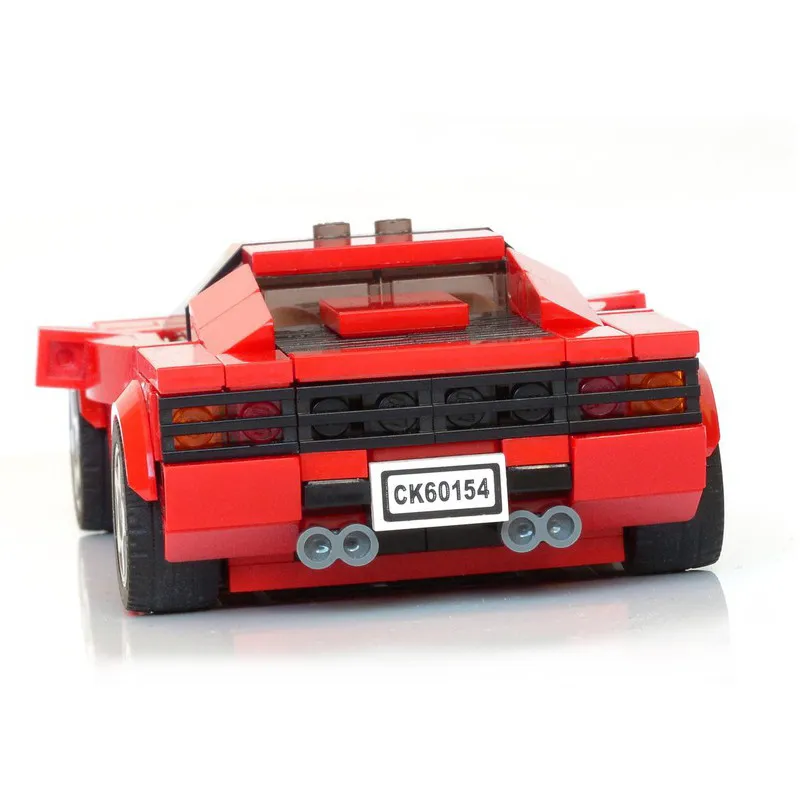 Ferrari Testarossa Creative Vehicle Racing Car Building Blocks Construction Toy Brick Figures Gift for Car Lover