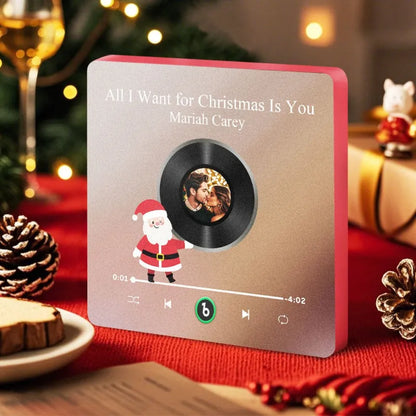 FridgeBeats Frameless 4.0 Custom Photo Music Fridge Magnet Colorful Santa Claus Fridge Magnet Music That Can Be Played Christmas Gift