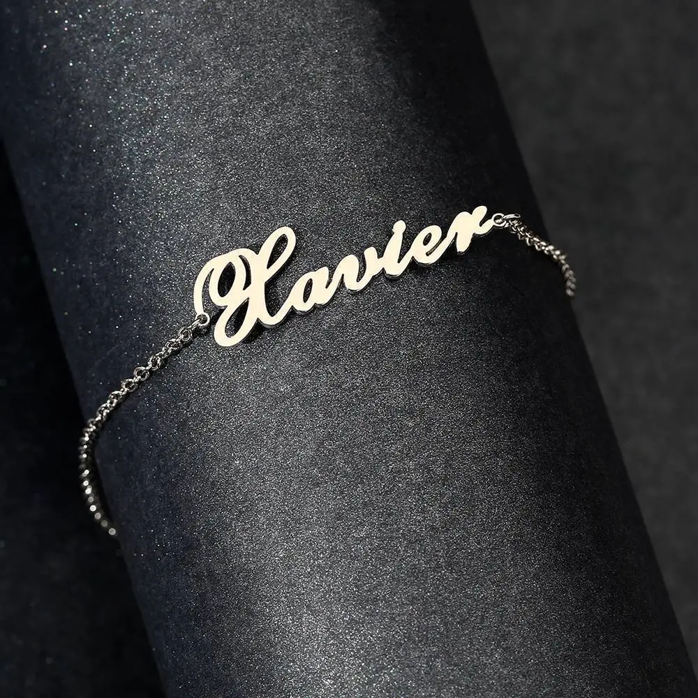 Custom Name Anklet Stainless Steel