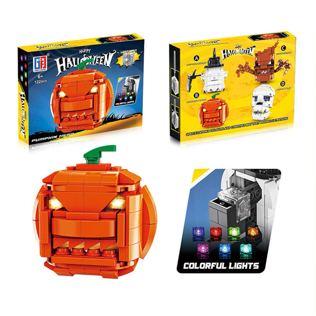 Halloween-Themed Brick Figures – Spooky Desktop Decoration & Party Supplies (4 Styles Available)