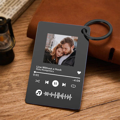 Custom Photo Scannable Music Code Music Plaque Gifts For Her/Him
