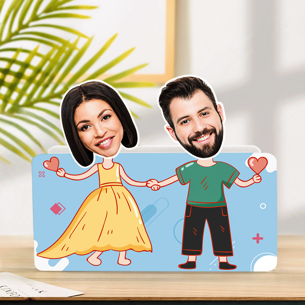 Custom Face Shaking Head Car Dashboard Decorations Personalized Couple Home Decor Ornaments Gift