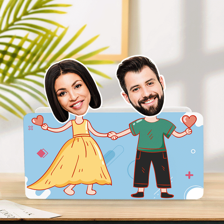 Custom Face Shaking Head Car Dashboard Decorations Personalized Couple Home Decor Ornaments Gift