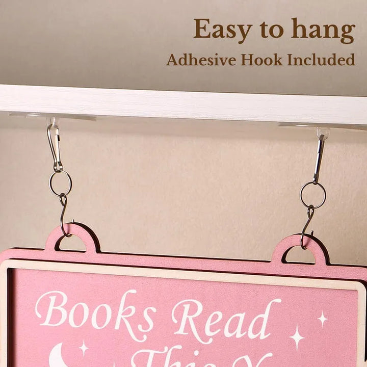 Personalized Books Read Tracker Books Read This Year Bookshelf Counter Bookish Decor Bookish Gift Gift for Readers Book Lovers Gift