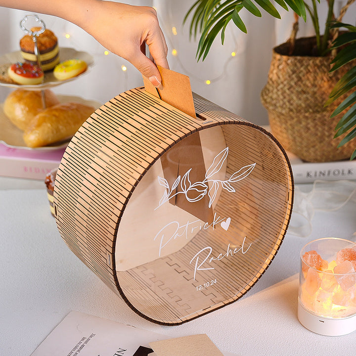 Personalized Wedding Card Box Wedding Memory Box Wedding Gift for Couple