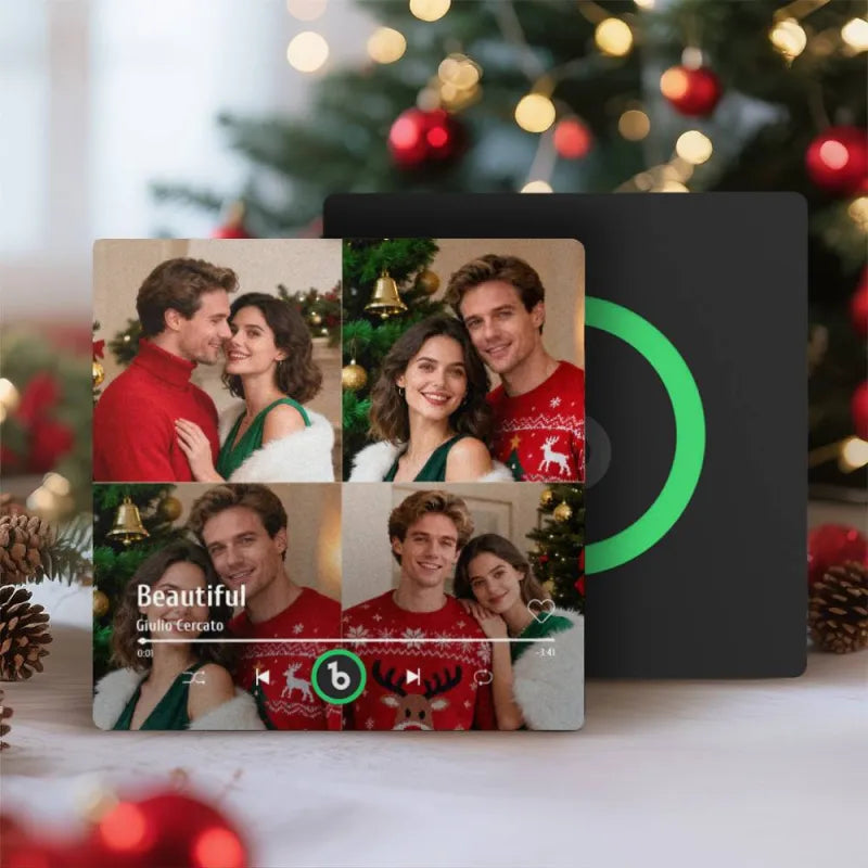 FridgeBeats Frameless 4.0 Custom Music Multiple Photos Fridge Magnet That Can Play Music Without Cellphone Supports Bluetooth Connectivity