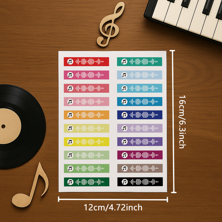 Stickers Custom Music Code Personalized Song Label