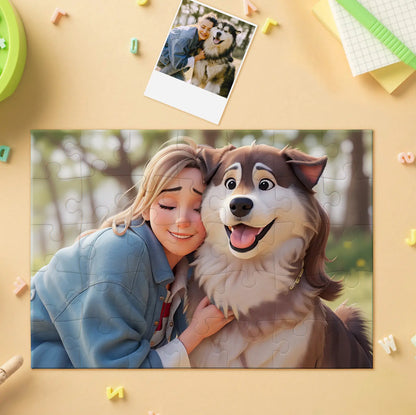 Personalized Photo Horizontal Puzzle – Custom Jigsaw Gift Birthday Gift Christmas Gift